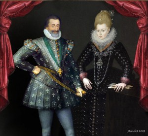 Henri IV "Le Ver Galant" et Gabrielle d'estrées
