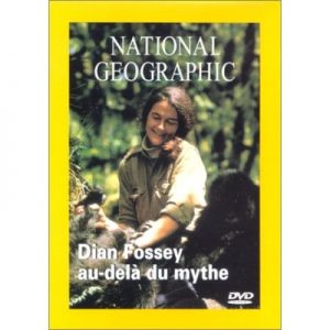 Dian FOSSEY touchant un gorille